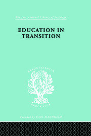 Education in Transition: An Interim Report book cover