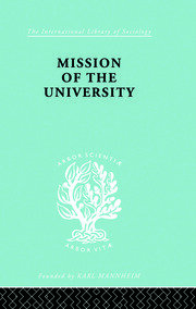 Mission of the University book cover