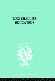Who Shall Be Educated? Ils 241 book cover