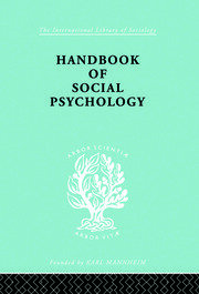 Handbook of Social Psychology book cover
