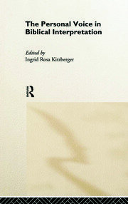 The Personal Voice in Biblical Interpretation book cover
