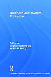 Durkheim and Modern Education book cover