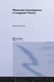 Minimalist Investigations in Linguistic Theory book cover