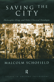 Saving the City: Philosopher-Kings and Other Classical Paradigms book cover