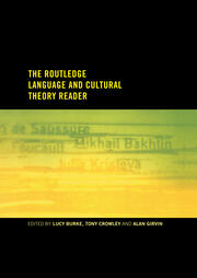 The Routledge Language and Cultural Theory Reader book cover
