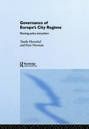 Governance of Europe's City Regions: Planning, Policy & Politics book cover
