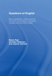 Questions of English: Aesthetics, Democracy and the Formation of Subject book cover