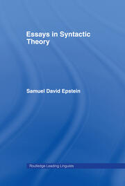 Essays in Syntactic Theory book cover