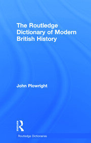The Routledge Dictionary of Modern British History book cover