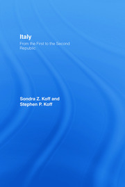 Italy: From the 1st to the 2nd Republic book cover