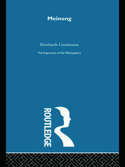 Meinong - Arg Philosophers book cover