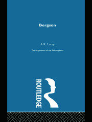 Bergson - Arg Philosophers book cover