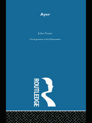 Ayer -Arg Philosophers book cover