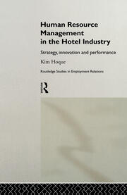 Human Resource Management in the Hotel Industry: Strategy, Innovation and Performance book cover