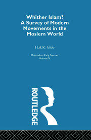 Whither Islam:Orientalism  V 9 book cover