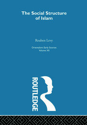 Soc Struct Islam:Oriental  V12 book cover