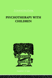 Psychotherapy with Children book cover