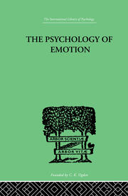 The Psychology of Emotion: Morbid and Normal book cover