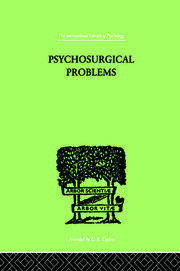 Psychosurgical Problems book cover