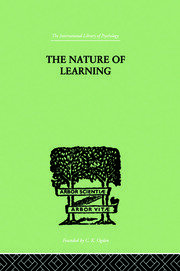 The Nature of Learning: In Its Relation to the Living System book cover