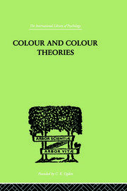 Colour And Colour Theories book cover