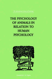 The Psychology of Animals in Relation to Human Psychology book cover