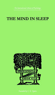 The Mind In Sleep book cover