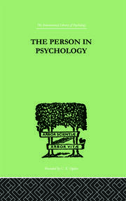 The Person In Psychology: REALITY OR ABSTRACTION book cover