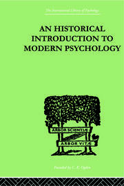 An Historical Introduction To Modern Psychology book cover