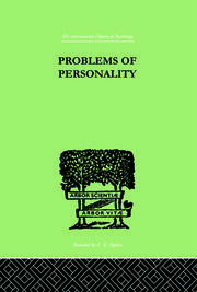 Problems of Personality: Studies Presented to Dr Morton Prince, Pioneer in American book cover