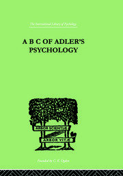 A B C Of Adler'S Psychology book cover
