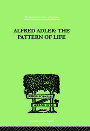 Alfred Adler: The Pattern of Life book cover