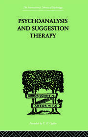 Psychoanalysis And Suggestion Therapy book cover