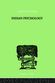 Indian Psychology Perception book cover