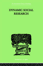 Dynamic Social Research book cover