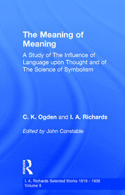 Meaning Of Meaning         V 2 book cover