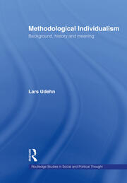Methodological Individualism: Background, History and Meaning book cover