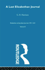 A Last Elizabethan Journal  V3 book cover