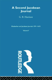 A Second Jacobean Journal   V5 book cover