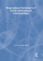 Biographical Dictionary of Social and Cultural Anthropology book cover