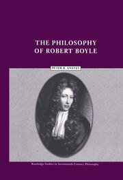 The Philosophy of Robert Boyle book cover
