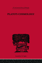 Plato's Cosmology: The Timaeus of Plato book cover