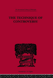 The Technique of Controversy: Principles of Dynamic Logic book cover
