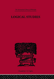 Logical Studies book cover