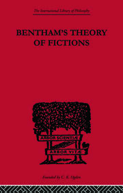 Bentham's Theory of Fictions book cover