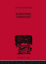 Scientific Thought: A Philosophical Analysis of some of its fundamental concepts book cover