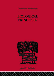 Biological Principles: A Critical Study book cover