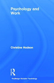 Psychology and Work book cover