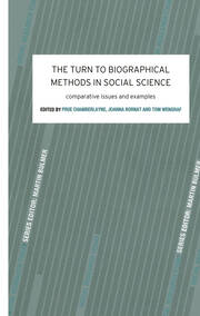 The Turn to Biographical Methods in Social Science: Comparative Issues and Examples book cover
