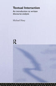 Textual Interaction: An Introduction to Written Discourse Analysis book cover
